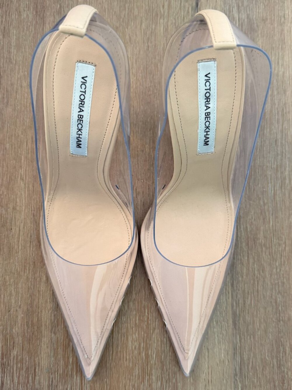 Victoria Beckham Transparent PVC Sculptural-Heel Pumps